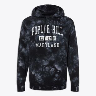 Poplar Hill Maryland Classic Established Premium Tie-Dye Hoodie