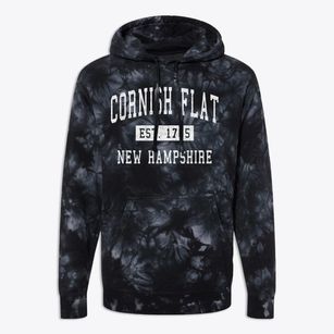 Cornish Flat New Hampshire Classic Established Premium Tie-Dye Hoodie