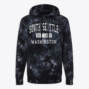 South Seattle Washington Classic Established Premium Tie-Dye Hoodie