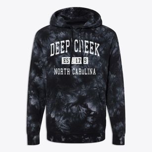 Deep Creek North Carolina Classic Established Premium Tie-Dye Hoodie