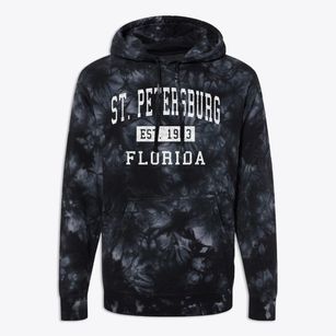 St. Petersburg Florida Classic Established Premium Tie-Dye Hoodie