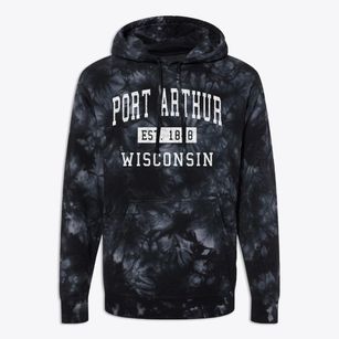 Port Arthur Wisconsin Classic Established Premium Tie-Dye Hoodie