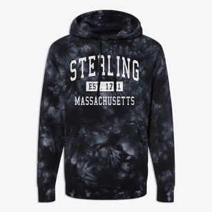 Sterling Massachusetts Classic Established Premium Tie-Dye Hoodie