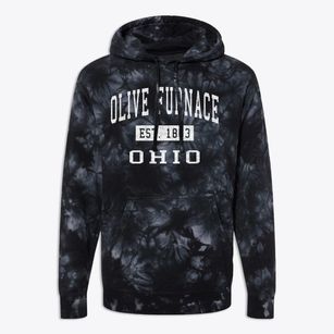 Olive Furnace Ohio Classic Established Premium Tie-Dye Hoodie