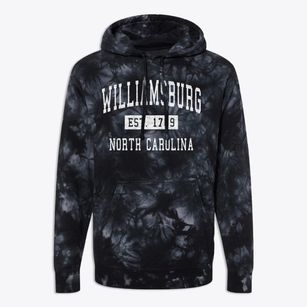 Williamsburg North Carolina Classic Established Premium Tie-Dye Hoodie