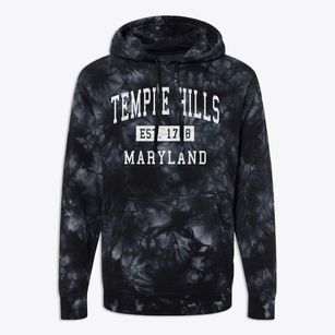 Temple Hills Maryland Classic Established Premium Tie-Dye Hoodie
