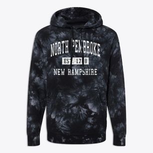 North Pembroke New Hampshire Classic Established Premium Tie-Dye Hoodie