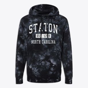 Staton North Carolina Classic Established Premium Tie-Dye Hoodie