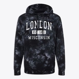 London Wisconsin Classic Established Premium Tie-Dye Hoodie