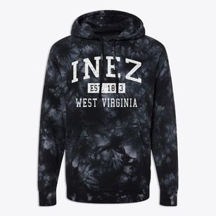 Inez West Virginia Classic Established Premium Tie-Dye Hoodie