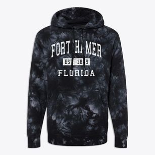 Fort Hamer Florida Classic Established Premium Tie-Dye Hoodie