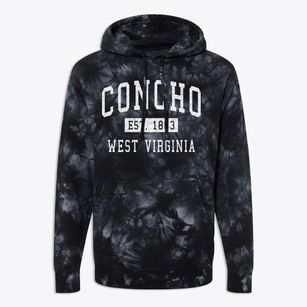 Concho West Virginia Classic Established Premium Tie-Dye Hoodie