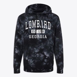 Lombard Georgia Classic Established Premium Tie-Dye Hoodie