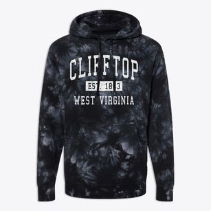 Clifftop West Virginia Classic Established Premium Tie-Dye Hoodie
