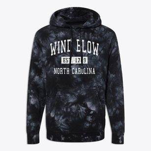 Wind Blow North Carolina Classic Established Premium Tie-Dye Hoodie