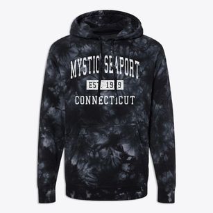 Mystic Seaport Connecticut Classic Established Premium Tie-Dye Hoodie