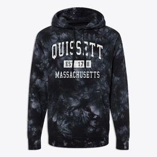 Quissett Massachusetts Classic Established Premium Tie-Dye Hoodie