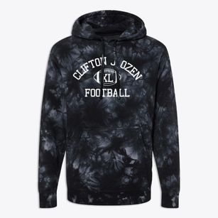 Clifton J. Ozen High School Classic Football Premium Tie-Dye Hoodie