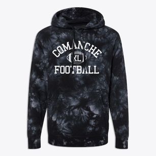 Comanche Intermediate School Classic Football Premium Tie-Dye Hoodie
