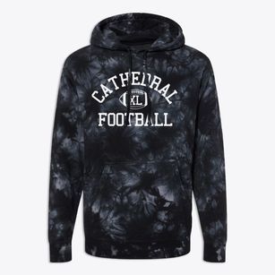 Cathedral Montessori School Classic Football Premium Tie-Dye Hoodie