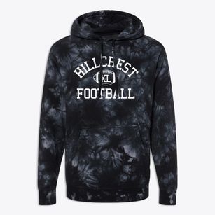 Hillcrest Community School Classic Football Premium Tie-Dye Hoodie
