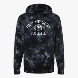 First Wesleyan Christian School Classic Football Premium Tie-Dye Hoodie