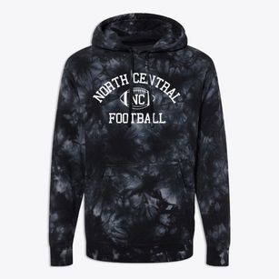 North Central High School Classic Football Premium Tie-Dye Hoodie