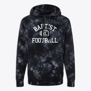 Baptist Christian School Classic Football Premium Tie-Dye Hoodie