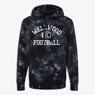 Wellwood School Classic Football Premium Tie-Dye Hoodie