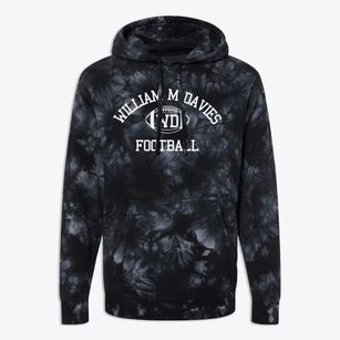William M Davies Career & Technical High Classic Football Premium Tie-Dye Hoodie