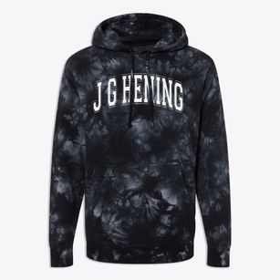 J G Hening Elementary School Varsity Arch Premium Tie-Dye Hoodie