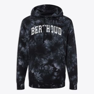 Berthoud High School Varsity Arch Premium Tie-Dye Hoodie