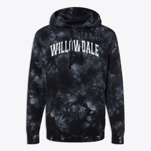 Willowdale Elementary School Varsity Arch Premium Tie-Dye Hoodie