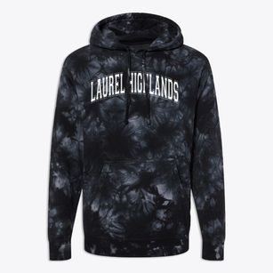 Laurel Highlands High School Varsity Arch Premium Tie-Dye Hoodie