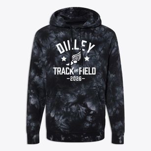 Dilley Elementary School Track and Field Premium Tie-Dye Hoodie