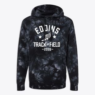 Eddins Elementary School Track and Field Premium Tie-Dye Hoodie