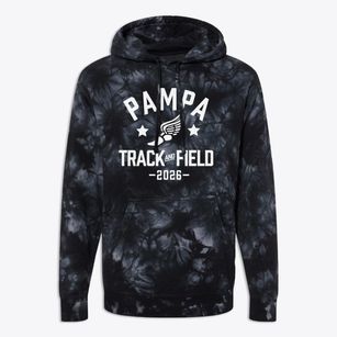 Pampa Middle School Track and Field Premium Tie-Dye Hoodie
