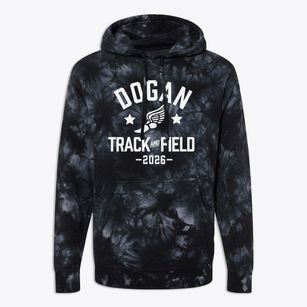 Dogan Elementary School Track and Field Premium Tie-Dye Hoodie