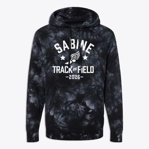 Sabine High School Track and Field Premium Tie-Dye Hoodie