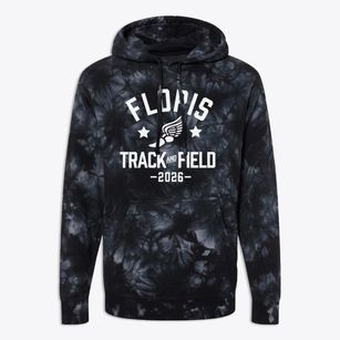Floris Elementary School Track and Field Premium Tie-Dye Hoodie
