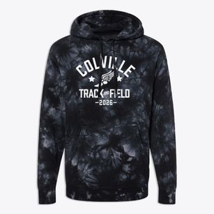 Colville High School Track and Field Premium Tie-Dye Hoodie