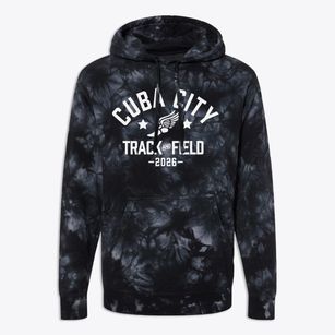 Cuba City Elementary School Track and Field Premium Tie-Dye Hoodie