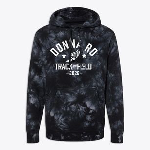 Donna Ro School Track and Field Premium Tie-Dye Hoodie