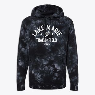 Lake Marie Elementary School Track and Field Premium Tie-Dye Hoodie
