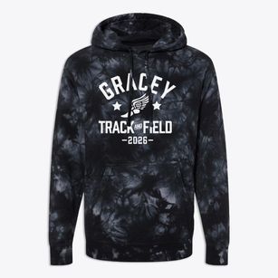 Gracey Elementary School Track and Field Premium Tie-Dye Hoodie