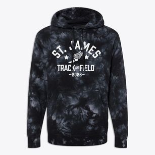 Saint James School Track and Field Premium Tie-Dye Hoodie