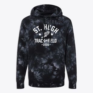 Saint Hugh Catholic School Track and Field Premium Tie-Dye Hoodie
