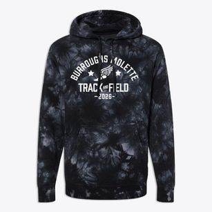Burroughs Molette Elementary School Track and Field Premium Tie-Dye Hoodie