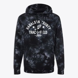 Haralson County Middle School Track and Field Premium Tie-Dye Hoodie