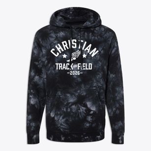 Christian Center School Track and Field Premium Tie-Dye Hoodie